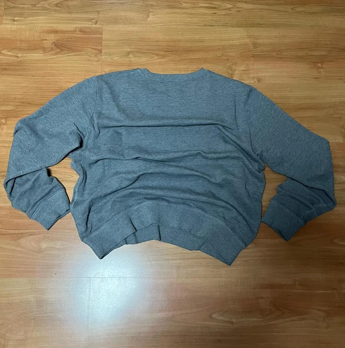 Calvin Klein Jeans Vintage Grey Sweatshirt with Embroidered Logo Size XL – photo 4